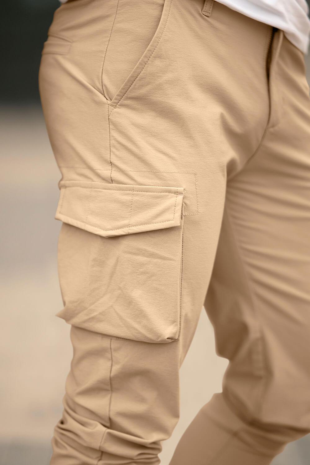Men Casual Cargo Pant - Black