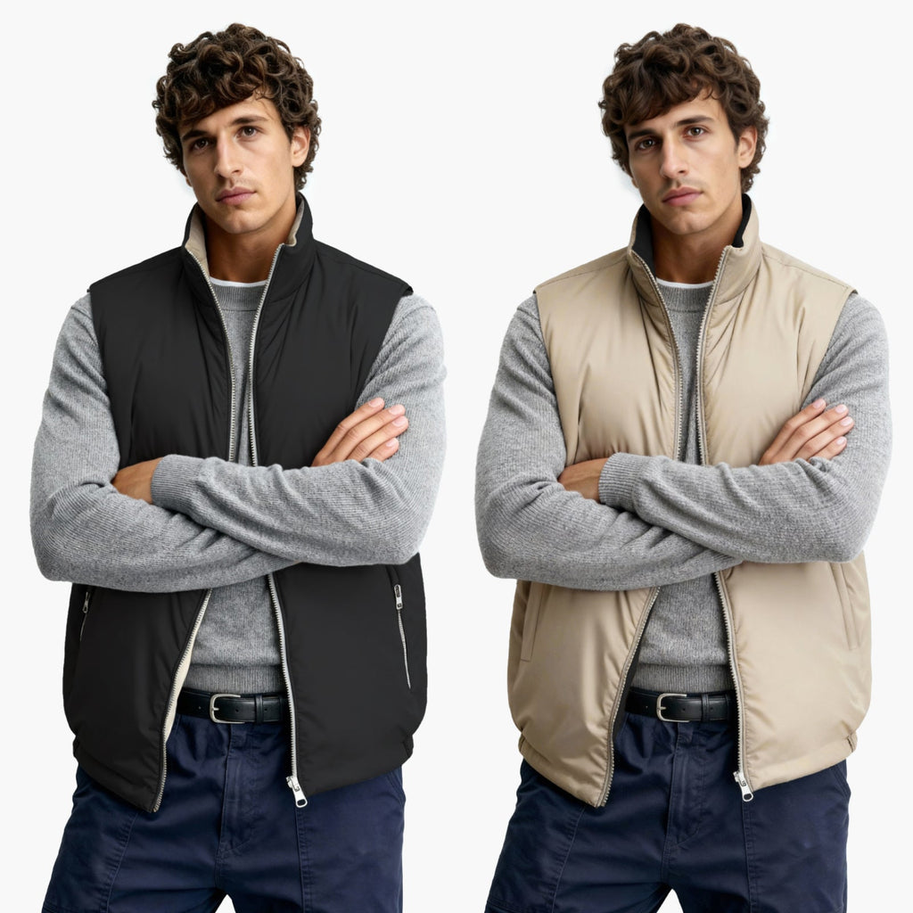 Men's Reversible Vest - Black
