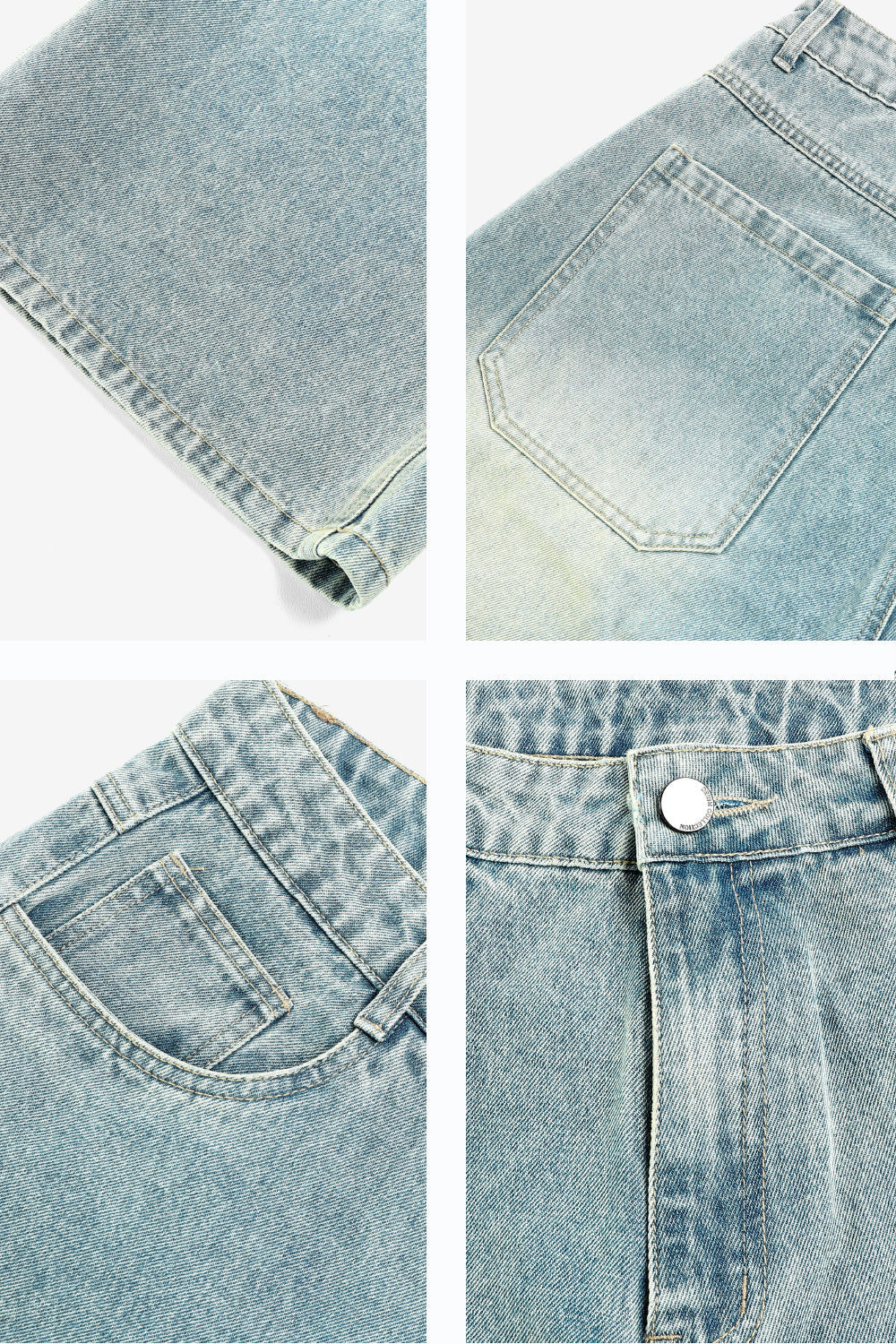 Men's Fashion Loose Jean - Vibrant Blue