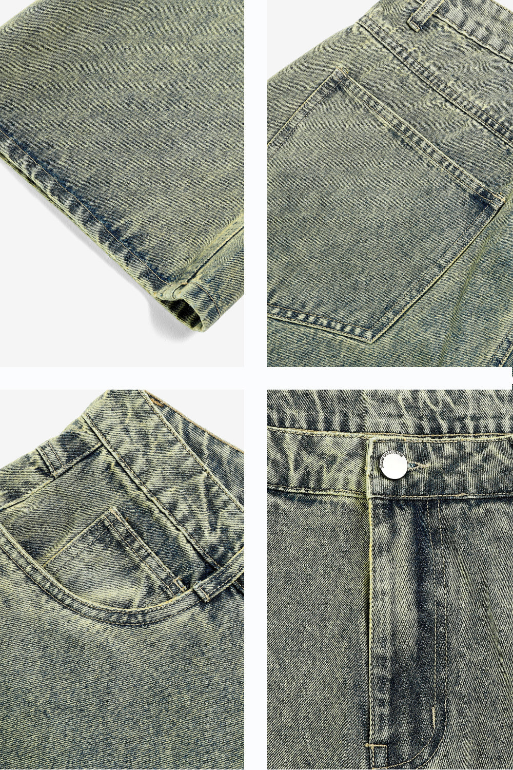 Men's Fashion Loose Jean - Retro Blue