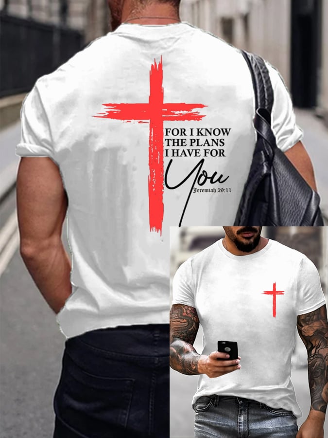 Mens Faith  Printed Casual T-Shirt