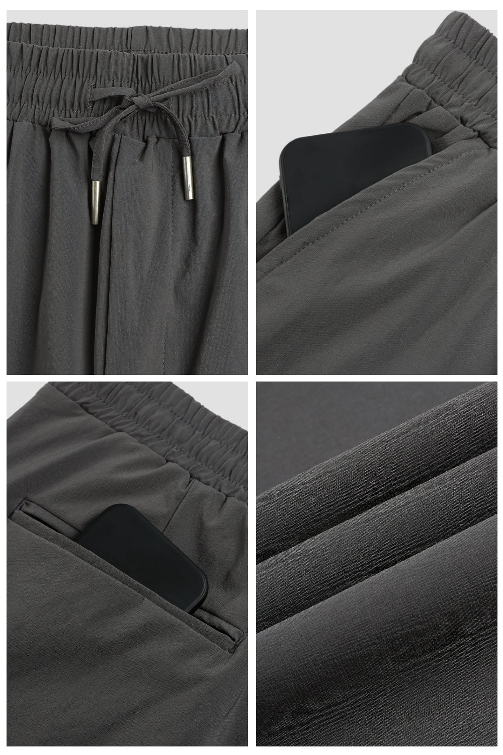 Men's Casual Hoodie Set - Dark Grey