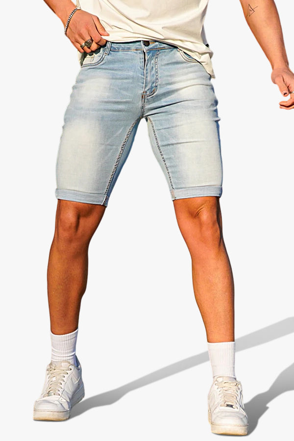 Men's Denim Short - Light Blue