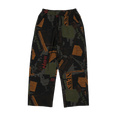 Printed Knit Jeans Straight Hair Edge Retro Stretch Culottes