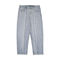 Men Straight Teenager Light Blue Retro Washed Pants