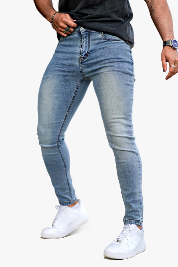 Men's Light Wash Skinny Jean - Blue