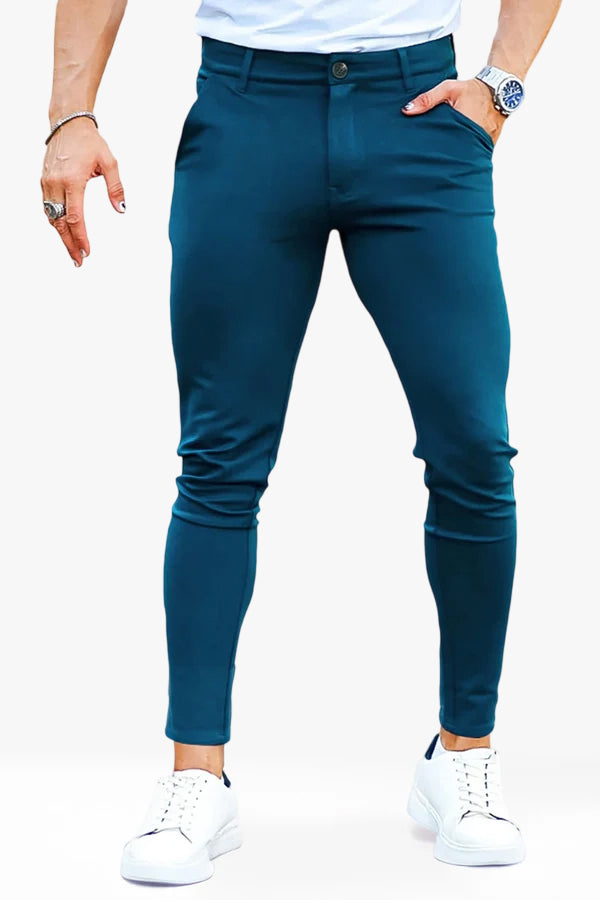 Mens Casual Pant - Process Blue