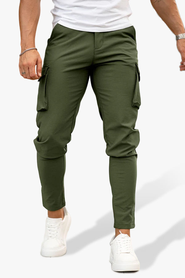 Men Casual Cargo Pant - Green