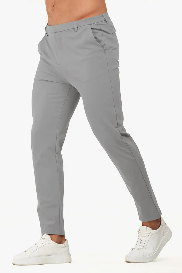 Mens Slim Fit Dress Pant - Grey