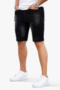 Men's Black Jean Short - Flexibility