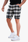 Men's Checkered Short - Black And White