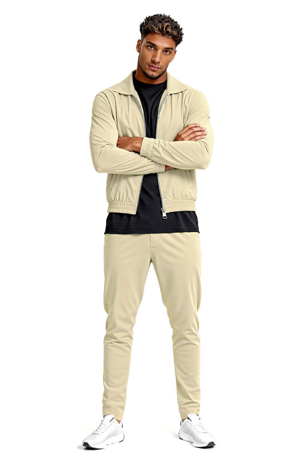 Men's Casual Set - Beige