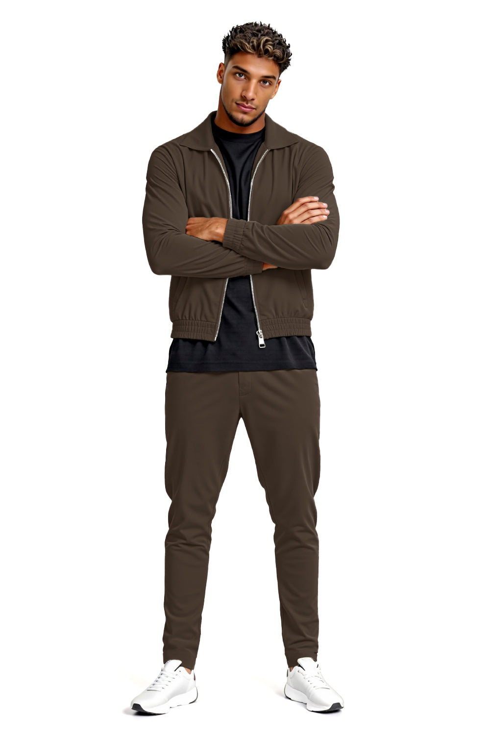 Men's Casual Set - Brown