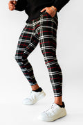 Men's Plaid Pant - Black And Red