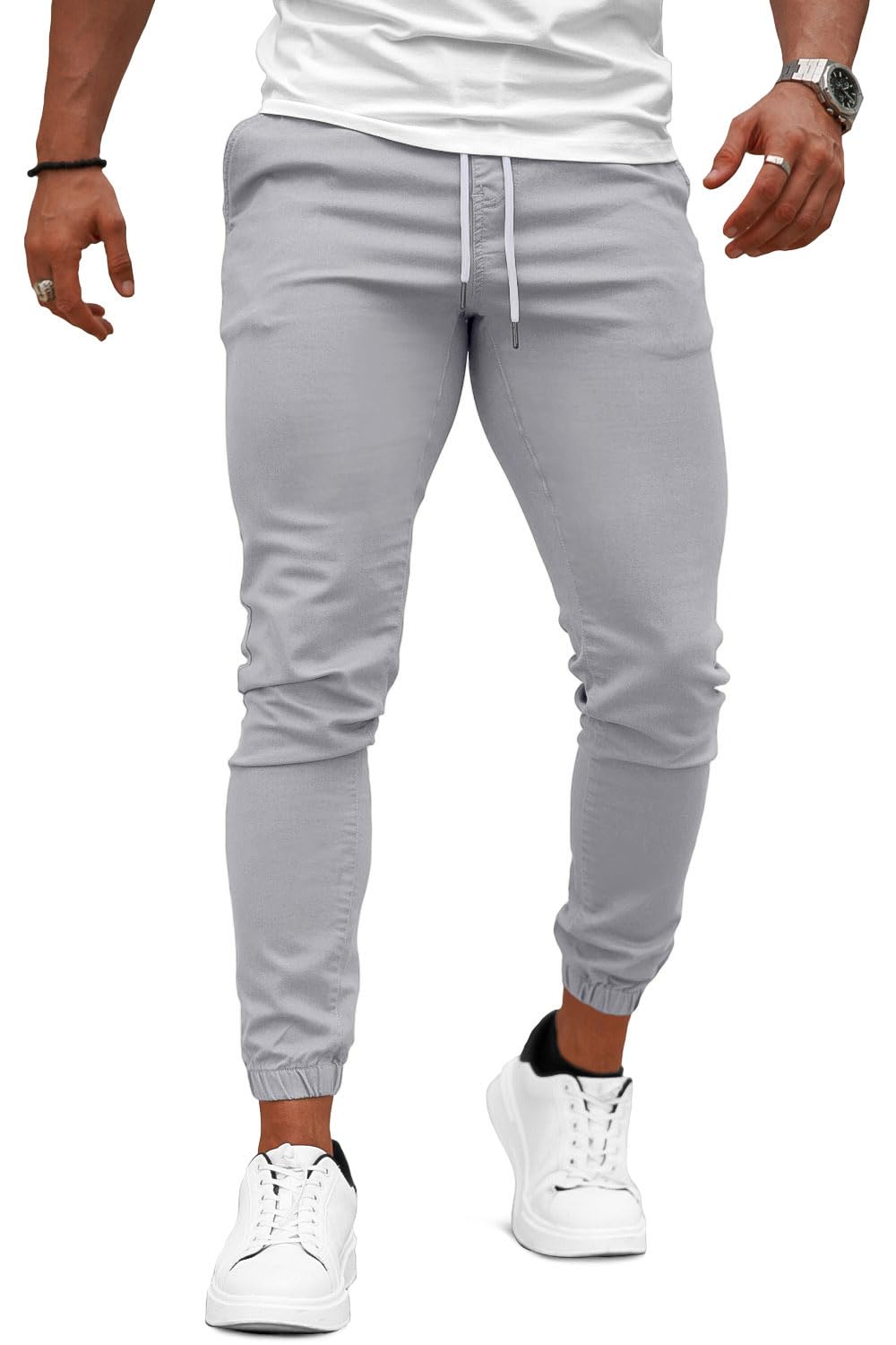 Mens Casual Stretch Pant - Grey