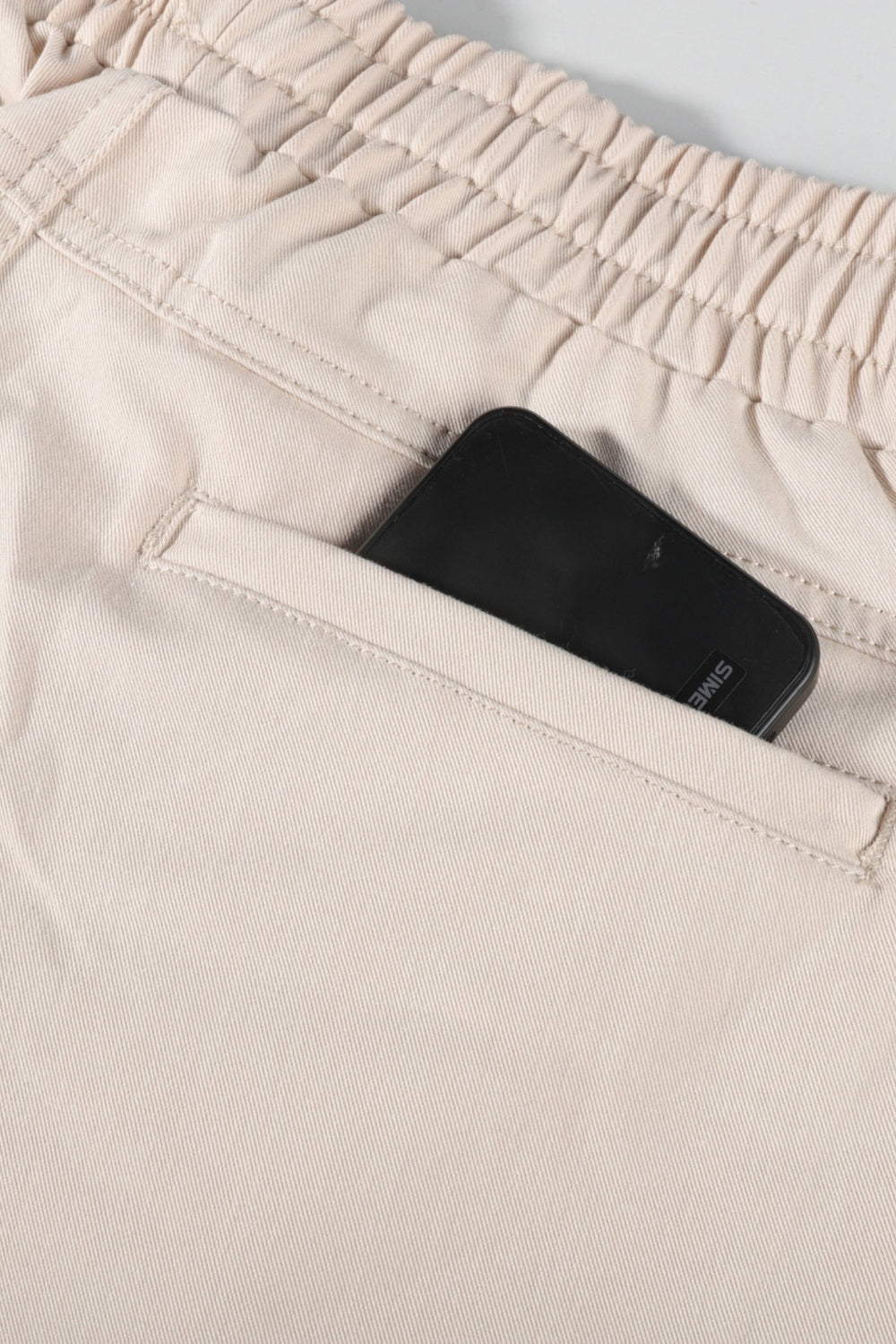 Men Zipper Cargo Pant - Ligjt Khaki