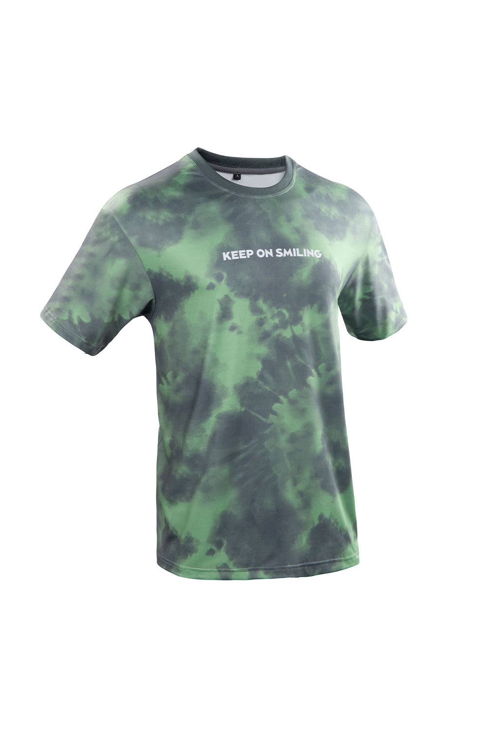 GINGTTO Mens Crew Neck T-shirts-Green