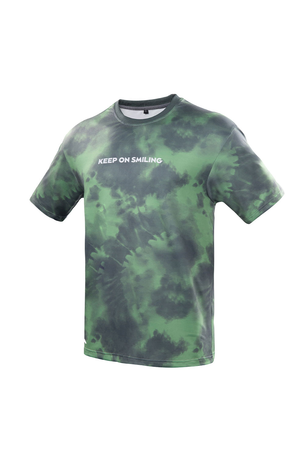 GINGTTO Mens Crew Neck T-shirts-Green