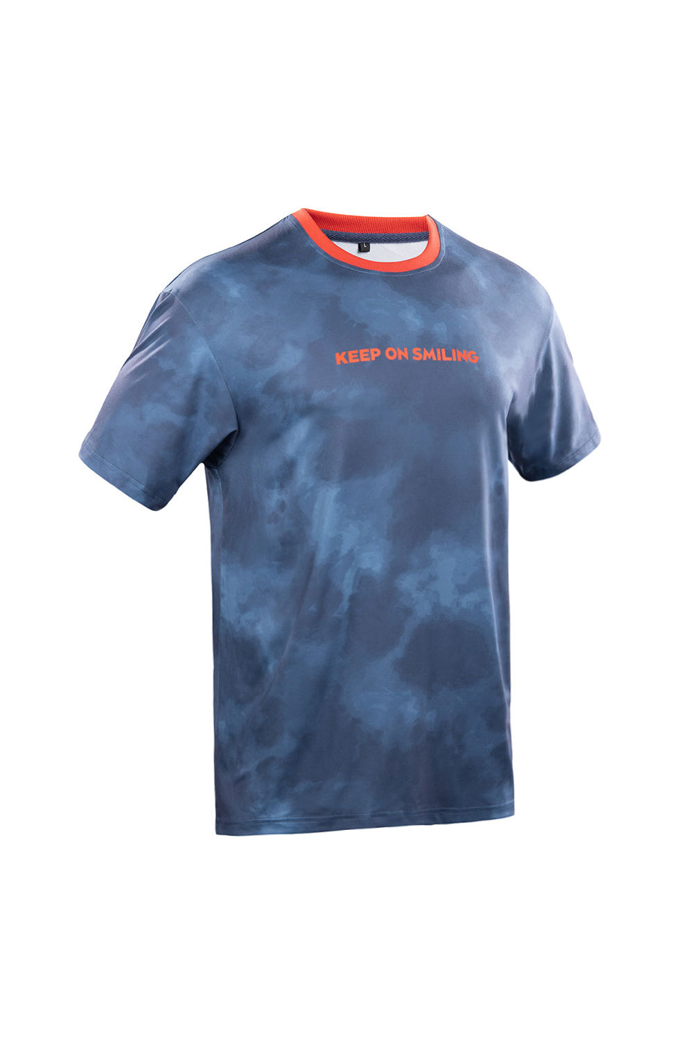 GINGTTO Mens Crew Neck T-shirts-Blue