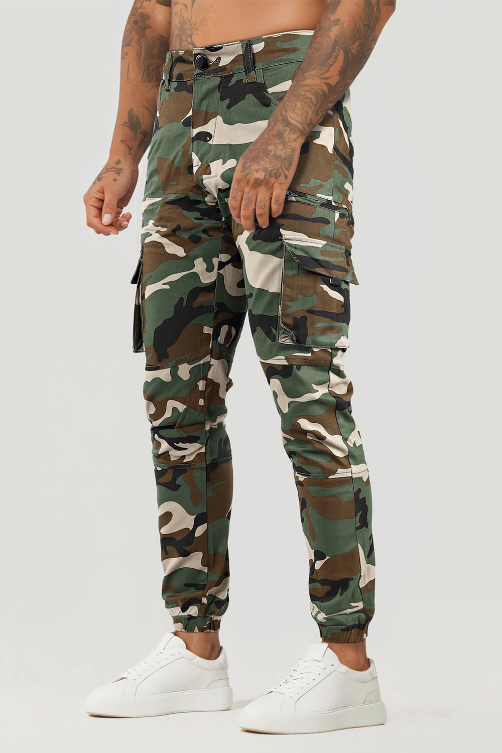 Men's Camouflage Cargo Pant - Army Green
