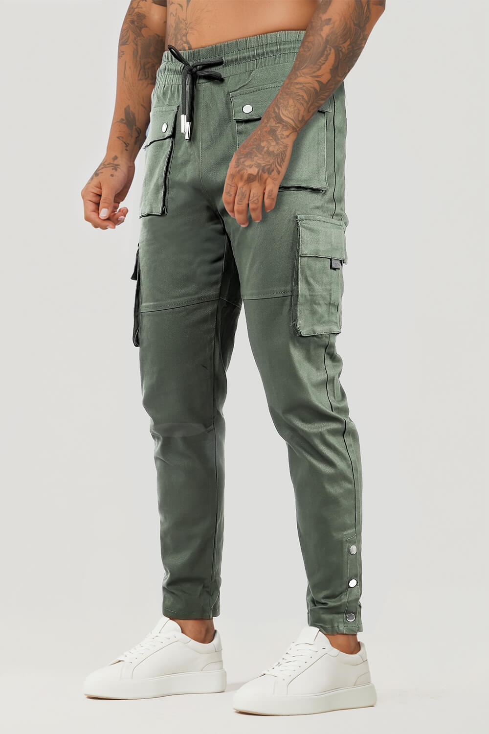 Men Army Green Cargo Pant